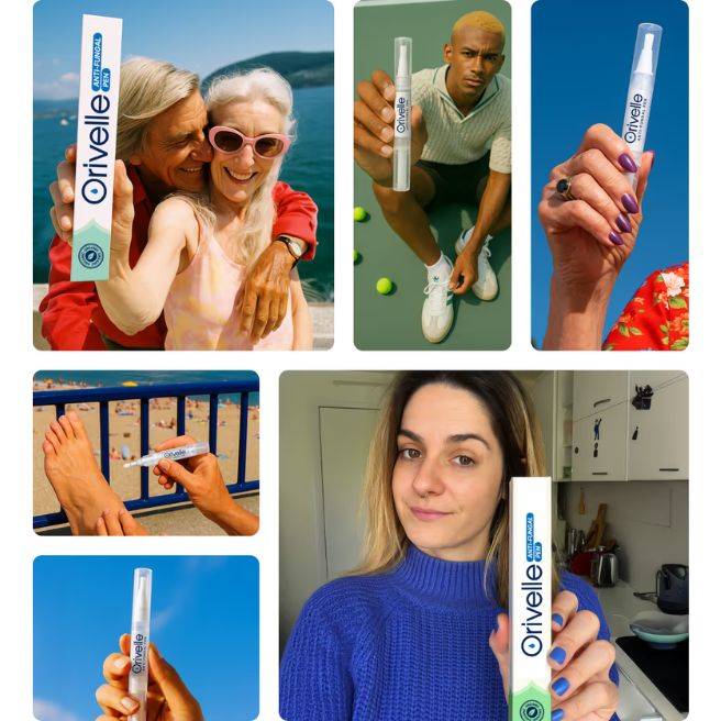 People holding Orivelle nail care pens